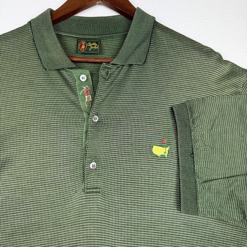 Bobby Jones Masters Augusta Golf Polo Shirt Mens Large Made In Italy